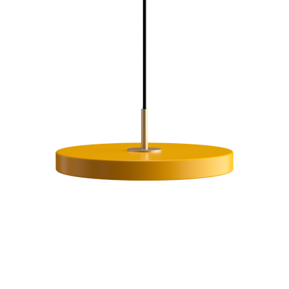 Asteria Mini - Saffron yellow 31 x 10,5 cm, 2.7m cordset Pendel