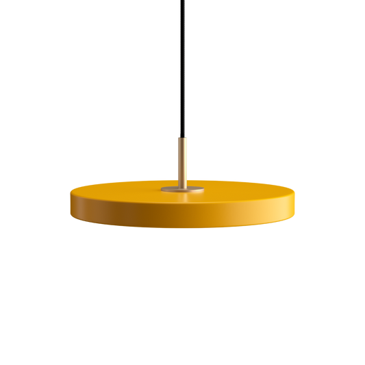 Asteria Mini - Saffron yellow 31 x 10,5 cm, 2.7m cordset Pendel
