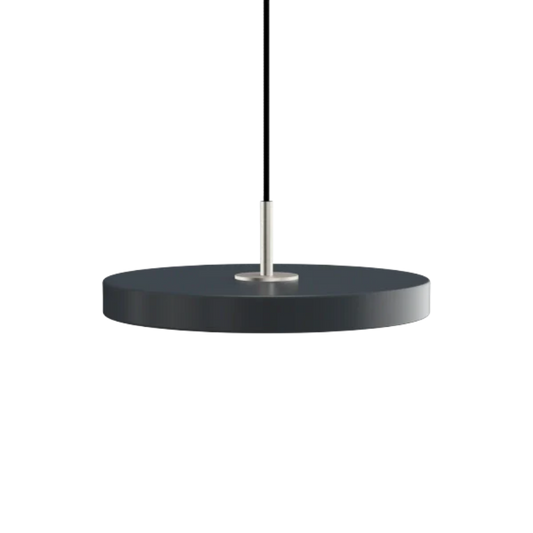 Asteria Mini Anthracite - Steel Top 31 x 10,5 cm, 2.7m cordset Pendel