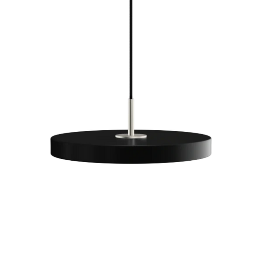 Asteria Mini Black - Steel Top  31 x 10,5 cm, 2.7m cordset Pendel