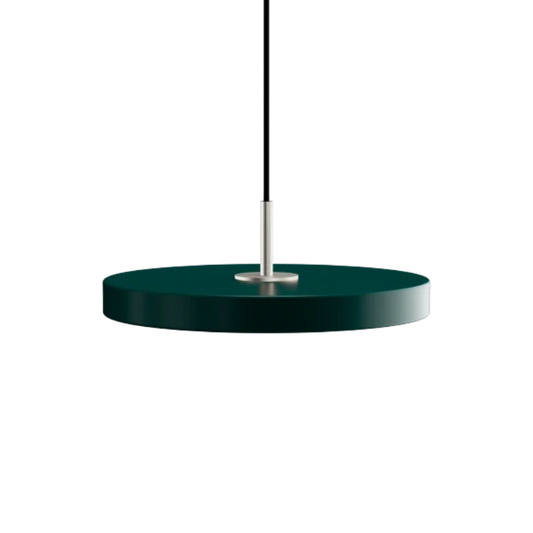 Asteria Mini Forest Green - Steel Top 31 x 10,5 cm, 2.7m cordset Pendel