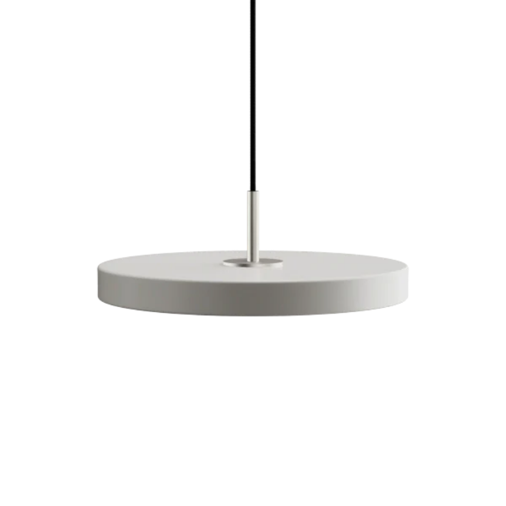 Asteria Mini Nuance Mist - Steel Top 31 x 10,5 cm, 2.7m cordset Pendel