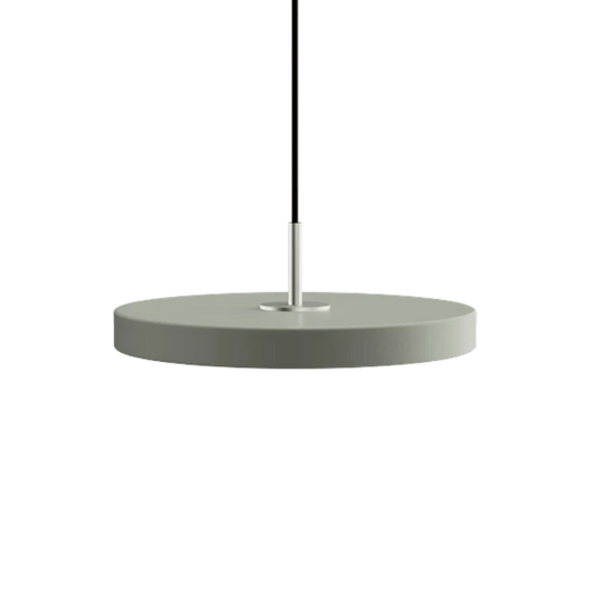 Asteria Mini Nuance Olive - Steel Top 31 x 10,5 cm, 2.7m cordset Pendel