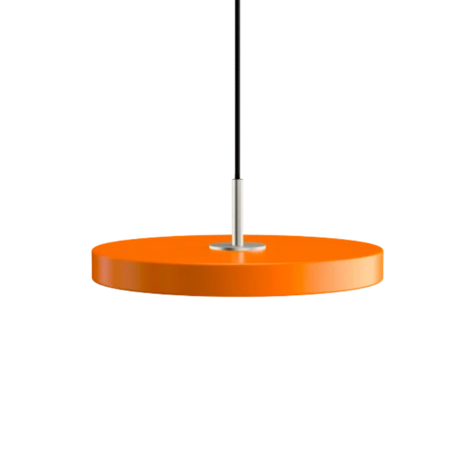 Asteria Mini Nuance Orange - Steel Top 31 x 10,5 cm, 2.7m cordset Pendel