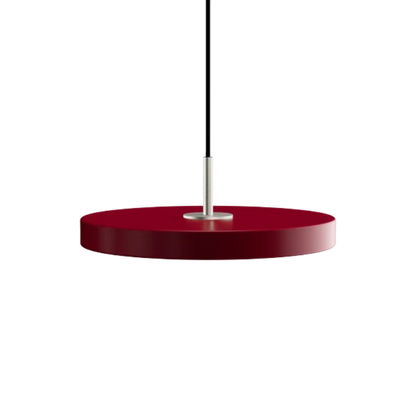 Asteria Mini Ruby Red - Steel Top 31 x 10,5 cm, 2.7m cordset Pendel