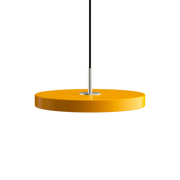 Asteria Mini Saffron Yellow - Steel Top 31 x 10,5 cm, 2.7m cordset Pendel