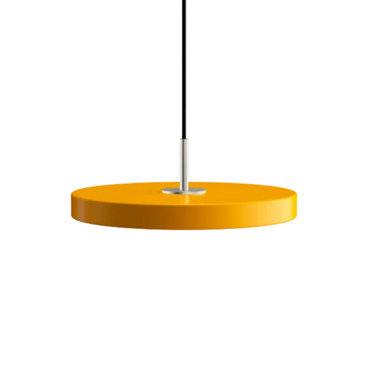 Asteria Mini Saffron Yellow - Steel Top 31 x 10,5 cm, 2.7m cordset Pendel
