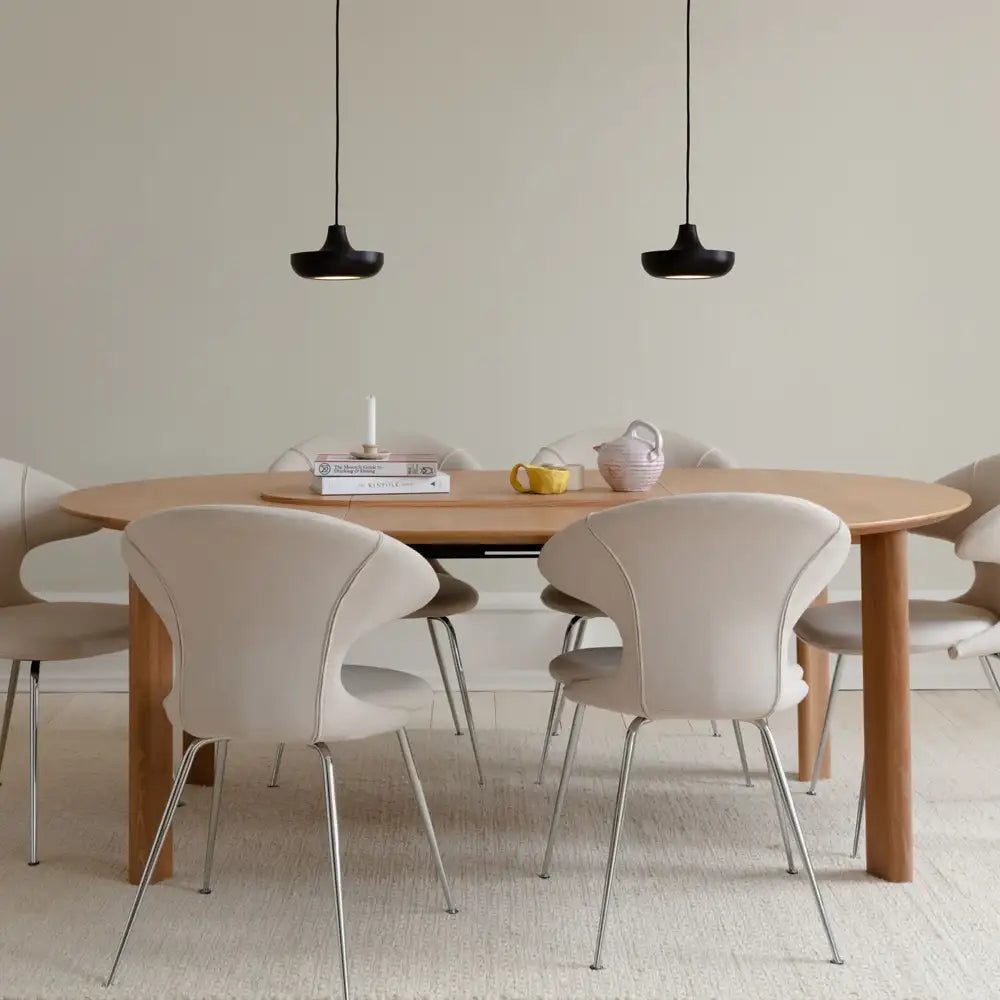 UMAGE Comfort Circle spisebord med udtræk