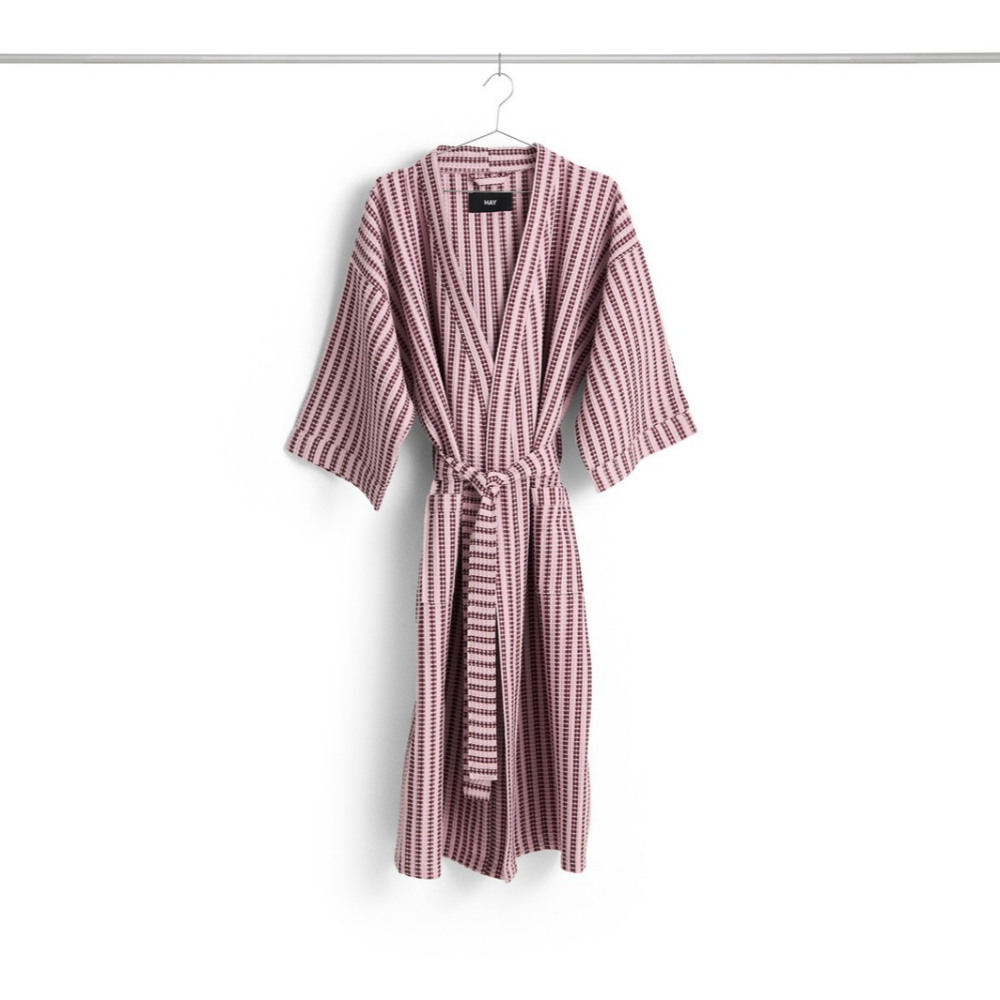 Hay Waffle Stripe Badekåbe, Cool Pink