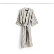 Hay Waffle Stripe Badekåbe, Dusty Blue